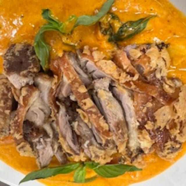 Duck Lychee Pineapple curry.