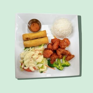 Lunch special Orange Chicken